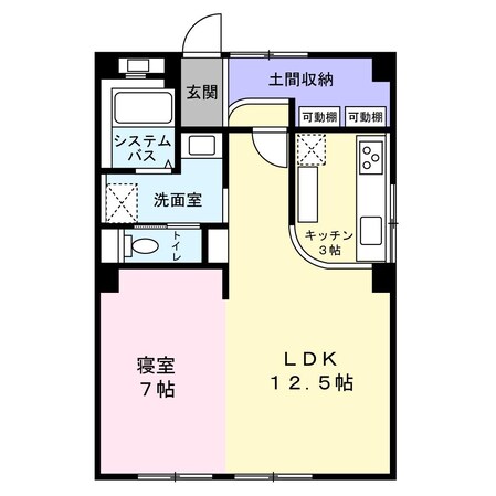 エクセレント宝殿　3号棟の物件間取画像